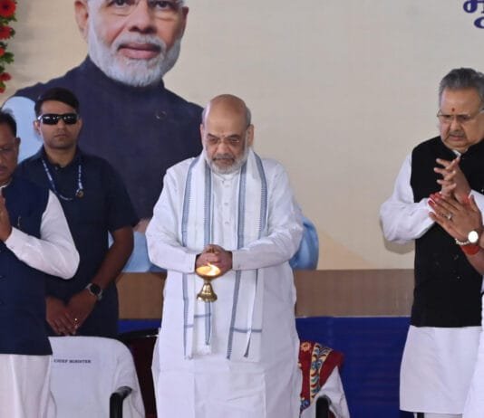 रायपुर : केन्द्रीय गृह मंत्री अमित शाह ने एनएफएसयू और एनएफएसएल का किया भूमिपूजन…