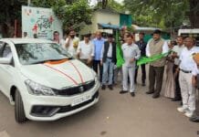 रायपुर : उद्योग मंत्री ने 11 शासकीय वाहनों को हरी झंडी दिखाकर किया रवाना…