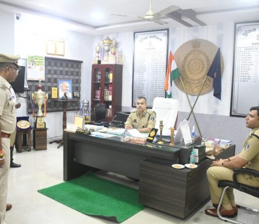 राजनांदगांव : पुलिस महानिरीक्षक राजनांदगांव रेंज अभिषेक शांडिल्य द्वारा पुलिस अधीक्षक कार्यालय एवं थाना का किया वार्षिक निरीक्षण…