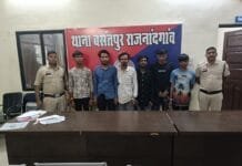 राजनांदगांव : असामाजिक तत्वो के विरूद्व थाना बसंतपुर पुलिस की कार्यवाही…