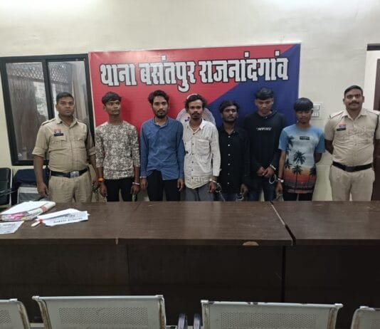राजनांदगांव : असामाजिक तत्वो के विरूद्व थाना बसंतपुर पुलिस की कार्यवाही…