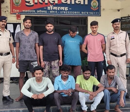 राजनांदगांव : डोंगरगढ़ पुलिस द्वारा म्यूल एकाउंट खाता धारकों पर लगातार कार्यवाही 08 म्यूल एकाउंट खाता धारकों को गिरफ्तार कर भेजा गया जेल…
