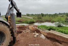 राजनांदगांव : जीवन कालोनी के पीछे शासकीय नाले की जमीन पर नाली निर्माण को निगम की टीम ने तोड़ा…