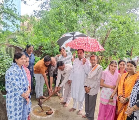 राजनांदगांव : स्टेशन पारा वार्ड नं. 11 शिव मंदिर में शेड निर्माण कार्य का भूमि पूजन सम्पन्न…