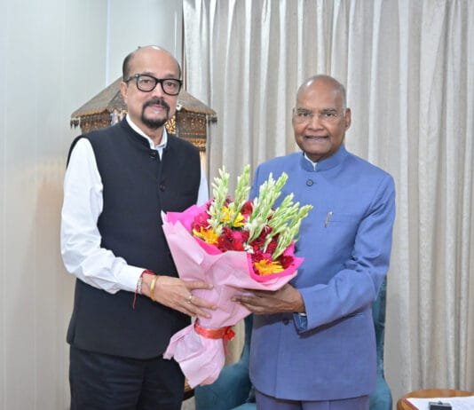 रायपुर : पूर्व राष्ट्रपति कोविंद से राज्यपाल डेका ने की सौजन्य भेंट…