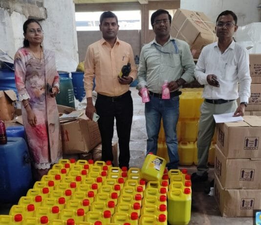 रायपुर : स्वास्थ्य मंत्री श्याम बिहारी जायसवाल के निर्देश पर प्रदेश भर में नकली प्रसाधन सामग्री और नशीली दवाओं के खिलाफ खाद्य एवं औषधि प्रशासन विभाग की बड़ी कार्रवाई…