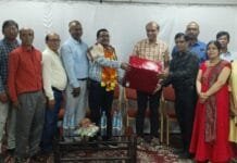 राजनांदगांव : कार्यपालन अभियंता पी0 सी0 साहू के रिटायरमेन्ट पर दी गई विदाई…