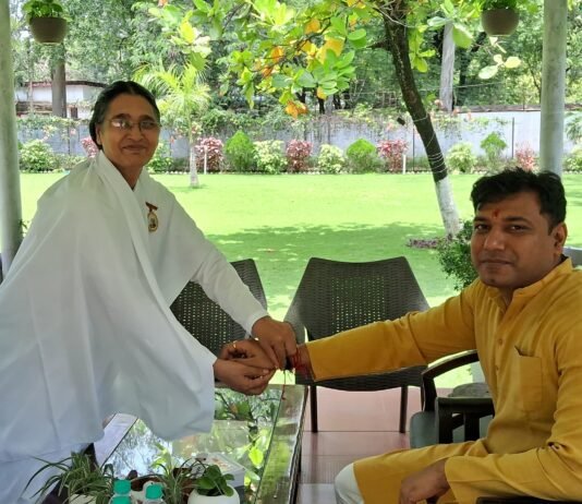 राजनांदगांव : ब्रह्माकुमारीज राजनांदगांव द्वारा धूमधाम से मनाया गया रक्षाबंधन…