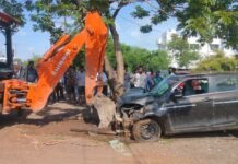 राजनांदगांव : जीई रोड में चला अतिक्रमण हटाव अभियान…