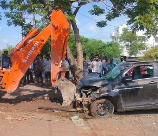 राजनांदगांव : जीई रोड में चला अतिक्रमण हटाव अभियान…