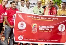 राजनांदगांव : महापौर मधुसूदन यादव के करकमलों से “रक्तदान अमृत महोत्सव 2.0” का पोस्टर-बैनर विमोचन…