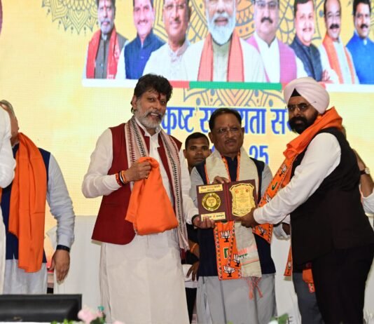 VISION TIMES: राजनांदगांव के शैंकी बग्गा को मिला “सदस्यता श्री सम्मान”, प्रदेश में सर्वाधिक सदस्य जोड़ने पर मुख्यमंत्री ने किया सम्मानित…