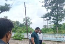 राजनांदगांव : आयुक्त ने किया मोहारा स्थित विर्सजन कुण्ड का निरीक्षण…