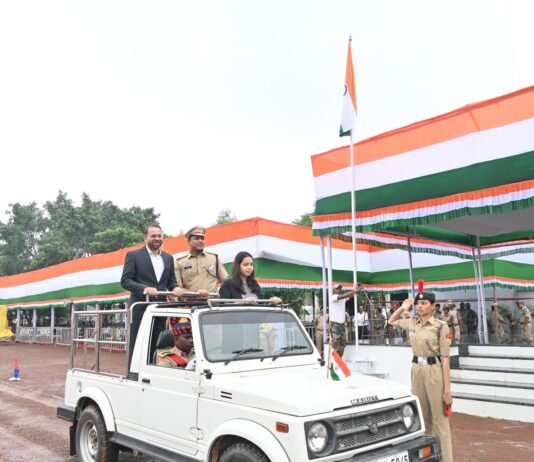 राजनांदगांव : स्वतंत्रता दिवस समारोह का शौर्य परेड मैदान पुलिस प्रशिक्षण विद्यालय में किया गया अंतिम रिहर्सल…