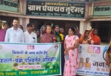 राजनांदगांव : ग्रामीणों को नीर और नारी जलयात्रा के माध्यम से जल संरक्षण एवं फसल चक्र परिवर्तन के लिए किया गया जागरूक…