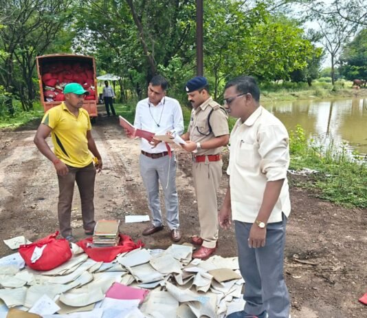 राजनांदगांव : थाना सिटी कोतवाली में पुराने रिकार्डों का नष्टीकरण…