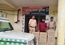 राजनांदगांव : बोलेरो वाहन से 16 पेटी अवैध शराब जप्त, आरोपी गिरफ्तार…