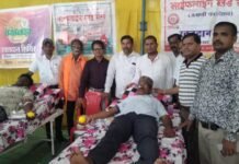 राजनांदगांव:हिरेन्द्र साहू ने 21 वी बार किया रक्तदान…