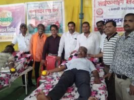 राजनांदगांव:हिरेन्द्र साहू ने 21 वी बार किया रक्तदान…