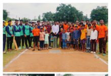 राजनांदगांव:फीता काटकर जनपद सदस्य संदीप मेश्राम ने क्रिकेट प्रतियोगिता का किया शुभारंभ…