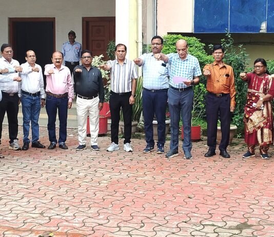 राजनांदगांव:क्षेत्रीय प्रशासनिक भवन में विद्युत कर्मियों ने ली राष्ट्रीय एकता दिवस की शपथ…