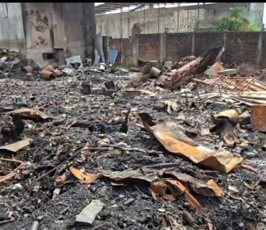 राजनांदगांव: कंचनबाग के कबाड़ी दुकान में लगी भीषण आग…