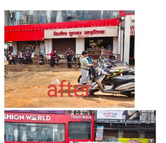 राजनांदगांव में नगर निगम का त्वरित एक्शन, त्योहारी कचरे की सुबह से सफाई…