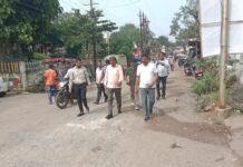 राजनांदगांव : महापौर एवं आयुक्त शहर में निकले सफाई देखने…