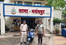 राजनांदगांव : राजनांदगांव में चोरी की स्कूटी के साथ युवक गिरफ्तार…