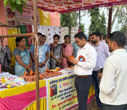 रायपुर : दीवाली पर महिला उद्यमिता स्टॉल में झलकी बिहान की चमक…