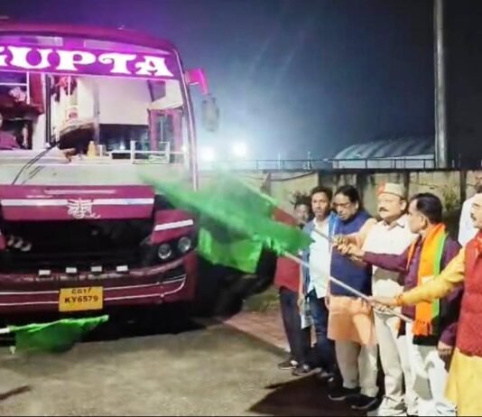 रायपुर :श्रीरामलला दर्शन योजना के तहत बस्तर जिले के 87 तीर्थ यात्रियों को किया गया रवाना…