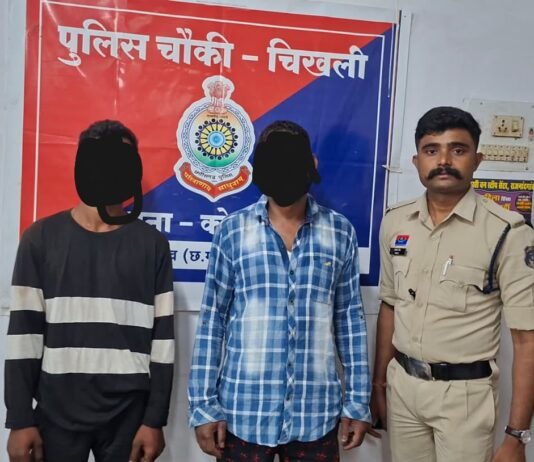 राजनांदगांव: शांति भंग करने वाले दो आरोपियों पर चिखली पुलिस की कार्यवाही…