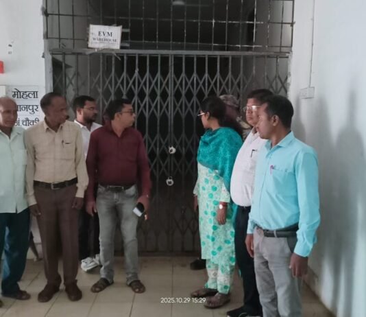 मोहला:कलेक्टर प्रजापति ने की वेयरहाउस का निरीक्षण राजनैतिक दल के प्रतिनिधि रहें मौजूद…