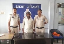 राजनांदगांव : अवैध शराब बिक्री पर थाना सोमनी पुलिस की कार्रवाई…