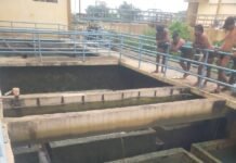 राजनांदगांव:मोहारा फिल्टर प्लांट में जल संयंत्रों की सफाई…