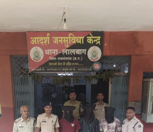 राजनांदगांव:डकैती की घटना में शामिल तीन फरार आरोपी गिरफ्तार जेल भेजे गए…