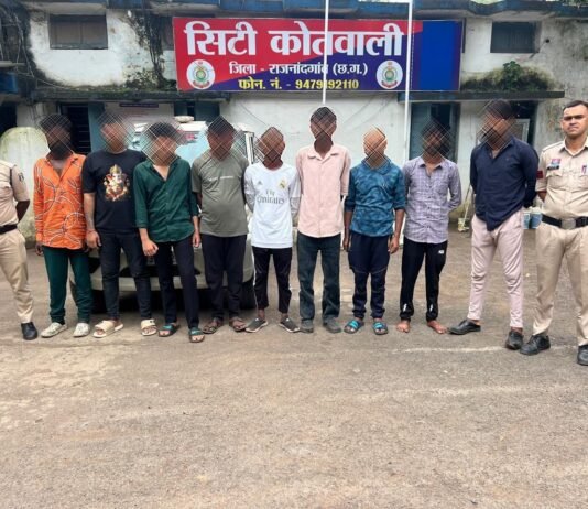 राजनांदगांव:कोतवाली पुलिस ने फरार वारंटियों की बड़ी गिरफ्तारी…