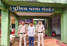 गंडई:पति पत्नी की हत्या करने वाला आरोपी चंद घंटो में गिरफ्तार…