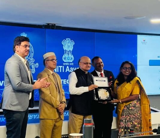 मोहला:कुपोषण प्रबंधन में नवाचार के लिए नीति आयोग ने कलेक्टर प्रजापति को किया सम्मानित…