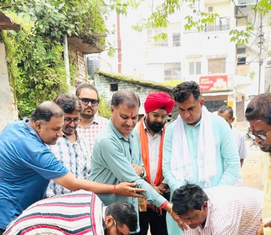 राजनांदगांव:महापौर के हाथों हुआ अधोसरंचना कार्य का भूमिपूजन…