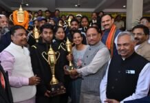 रायपुर : मुख्यमंत्री ने ऑल इंडिया फ़ॉरेस्ट स्पोर्ट्स मीट के विजेता खिलाड़ियों से मुलाकात कर दी बधाई…