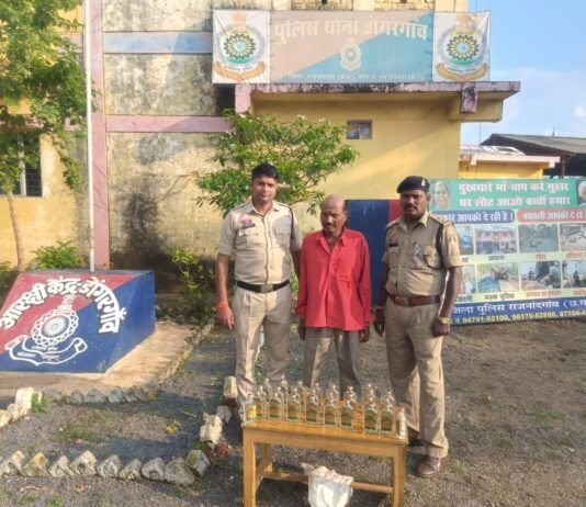 राजनांदगांव : डोंगरगांव पुलिस की बड़ी कार्रवाई महाराष्ट्र निर्मित अवैध शराब के साथ दो आरोपी गिरफ्तार…
