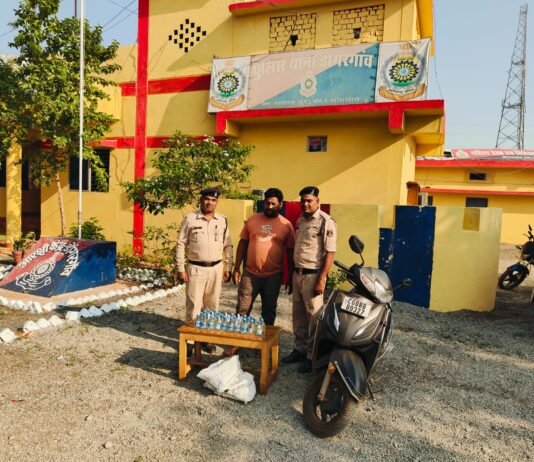 राजनांदगांव: अवैध शराब बिक्री करने वाला आरोपी गिरफ्तार 32 पौवा देशी शराब सहित स्कूटी जब्त…