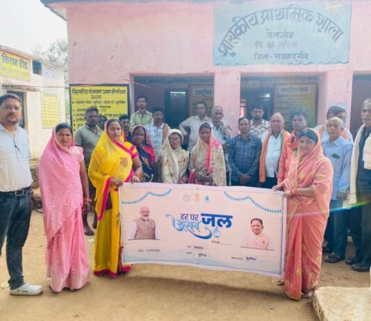 राजनांदगांव: जल जीवन मिशन के तहत ग्राम तेलगान में पानी की समस्या हुई दूर…