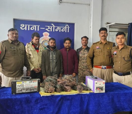 राजनांदगांव: सोमनी पुलिस की बड़ी कार्रवाई, खेतों से चोरी करने वाले आरोपी गिरफ्तार…
