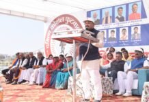 राजनांदगांव: सांसद संतोष पाण्डेय ने सांसद खेल महोत्सव के अंतर्गत अखिल भारतीय फुटबाल प्रतियोगिता का किया शुभारंभ…