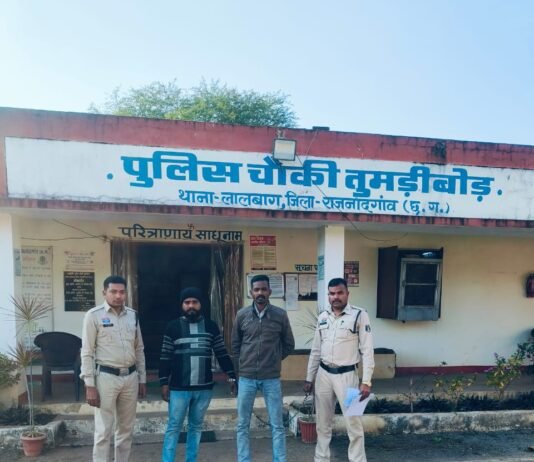 राजनांदगांव: शांति व्यवस्था बनाए रखने तुमडीबोड पुलिस की कार्रवाई दो आदतन बदमाशों पर प्रतिबंधात्मक कार्यवाही…