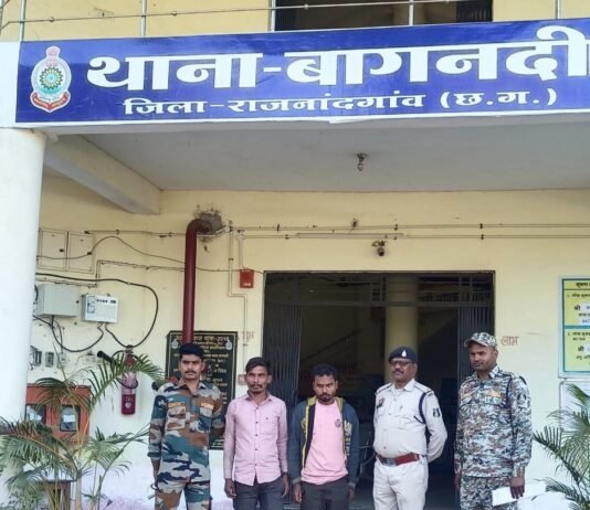 राजनांदगांव: नशे में हंगामा करने वाले दो आरोपियों पर बागनदी पुलिस की प्रतिबंधात्मक कार्यवाही…