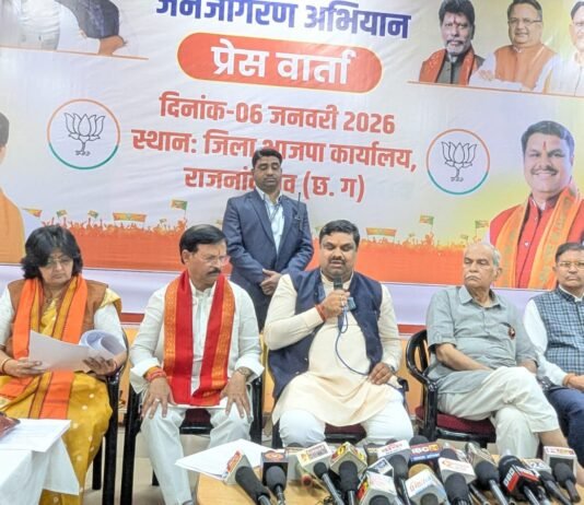 राजनांदगांव: विकसित भारत जी.राम.जी अधिनियम गांवों की तस्वीर और तक़दीर बदलेगा गजेंद्र यादव…