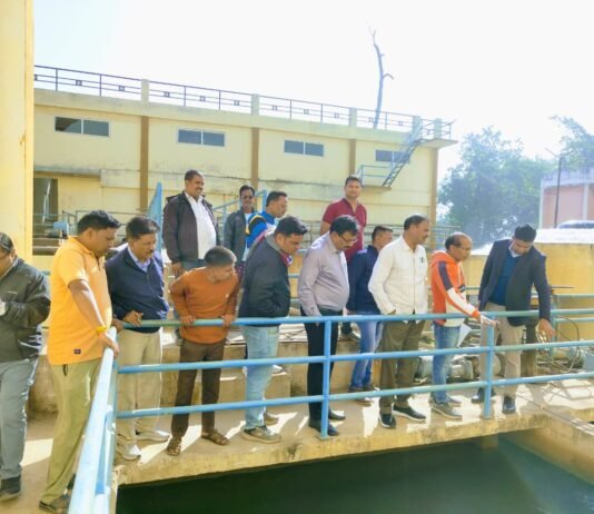 राजनांदगांव : महापौर एवं कलेक्टर ने लिया मोहारा जल संयंत्रगृह का जायजा…